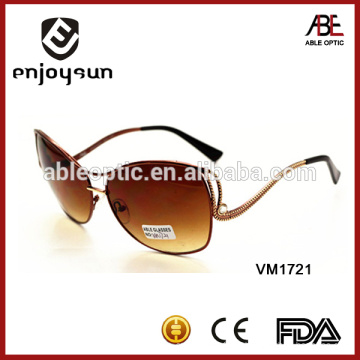 Lunettes de soleil en métal couleur marron en gros Alibaba